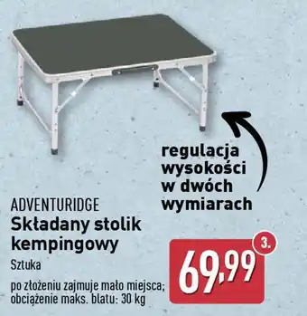 ALDI ADVENTURIDGE Składany stolik kempingowy oferta