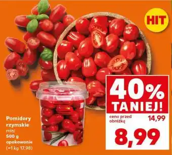 Kaufland Pomidory rzymskie mini 500 g opakowanie oferta
