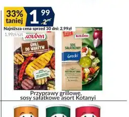 Sużyw Przyprawy grillowe, sosy sałatkowe Kotanyi oferta