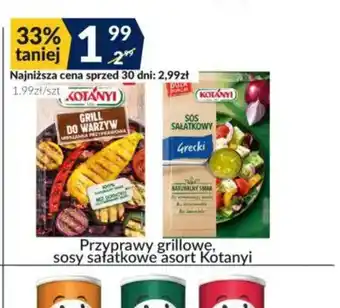Sużyw Przyprawy grillowe, sosy sałatkowe Kotanyi oferta