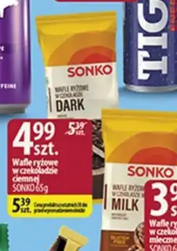 Delisso Delikatesy Wafle ryżowe w czekoladzie ciemnej Sonko oferta