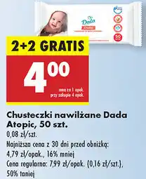 Biedronka Chusteczki nawilżane DADA Atopic oferta