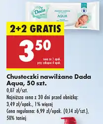 Biedronka Chusteczki nawilżane DADA Aqua oferta