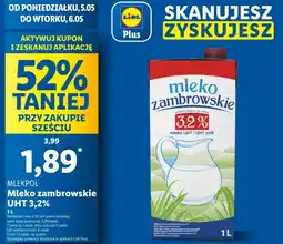 Lidl Mleko zambrowskie UHT 3.2% oferta