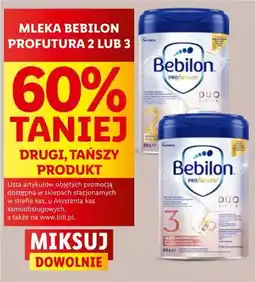 Lidl Mleko Bebilon Profutura 2 lub 3 oferta