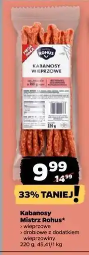 Netto Kabanosy wieprzowe Mistrz Rohus oferta