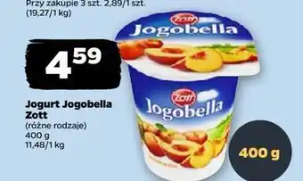 Netto Jogurt brzoskwinia Zott Jogobella oferta