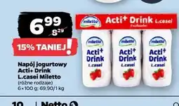 Netto Napój jogurtowy marakuja-brzoskwinia Miletto oferta