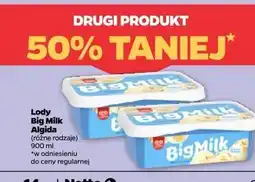 Netto Lody śmietankowe Algida Big Milk oferta