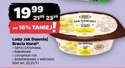 Netto Lody śmietankowe z wiśniami i sosem wiśniowym Bracia Koral Jak Dawniej oferta