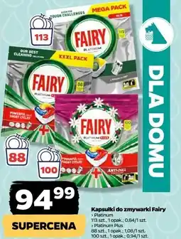 Netto Kapsułki do zmywarki lemon Fairy Platinum Plus oferta