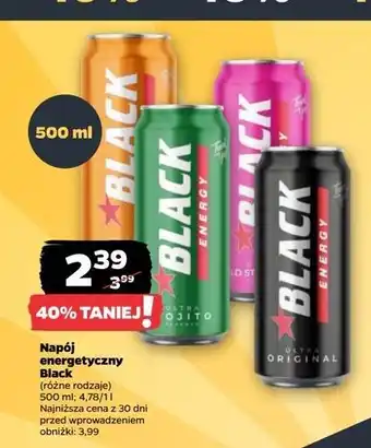 Netto Napój energetyczny ultra wild strawberry Black Energy oferta