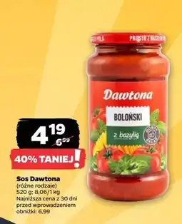 Netto Sos boloński z bazylią Dawtona oferta