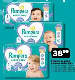 Netto Pieluszki dla dzieci 5 Pampers Active Baby oferta