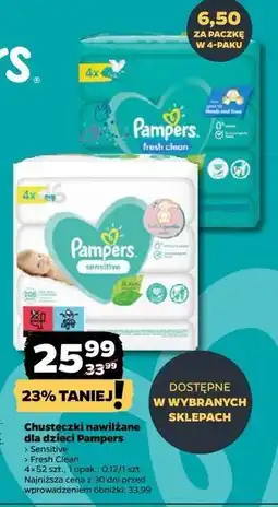 Netto Chusteczki nawilżane Pampers Fresh Clean oferta