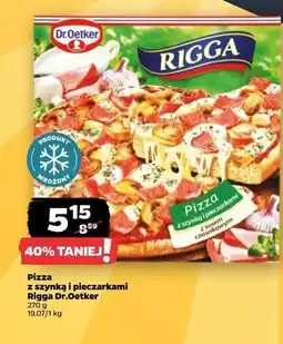Netto Pizza z szynką i pieczarkami Dr. Oetker Rigga oferta