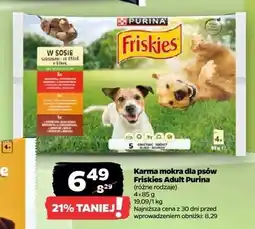 Netto Karma dla psa wołowina kurczak i jagnięcina w galaretce Purina Friskies oferta