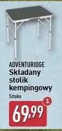 ALDI Stolik kempingowy 75 x 55 69.5 cm Adventuridge oferta