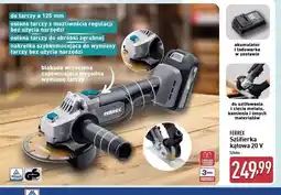 ALDI Szlifierka kątowa 20v Ferrex oferta