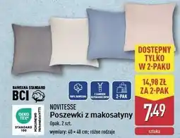 ALDI Poszewki z makosatyny 40 x cm Novitesse oferta