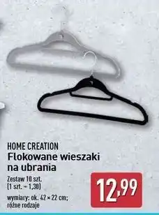 ALDI Wieszaki na ubrania flokowane Home Creation oferta