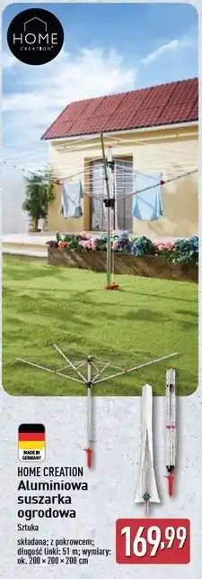 ALDI Suszarka ogrodowa 51 cm Home Creation oferta