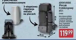 ALDI Plecak trekkingowy 65 l Adventuridge oferta