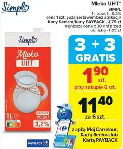Carrefour Mleko UHT Simpl oferta