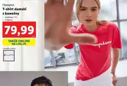 Lidl T-shirt damski z bawełny oferta