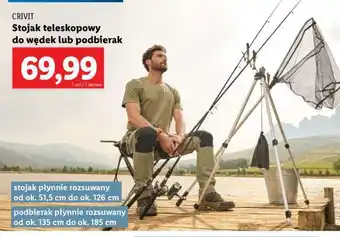 Lidl CRIVIT Stojak teleskopowy do wędek lub podbierak oferta