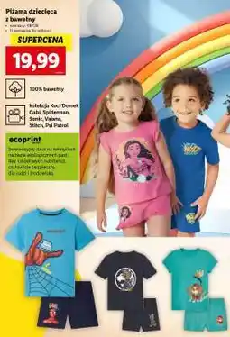 Lidl Piżama dziecięca z bawełny oferta