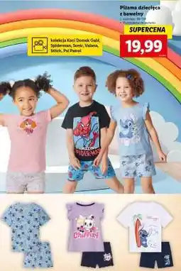 Lidl Piżama dziecięca z bawełny oferta