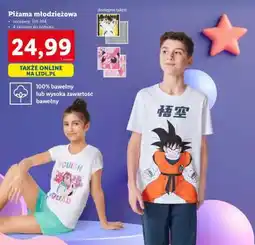 Lidl Piżama młodzieżowa oferta