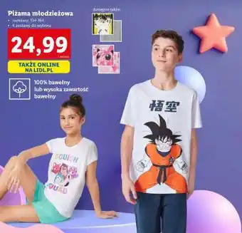 Lidl Piżama młodzieżowa oferta