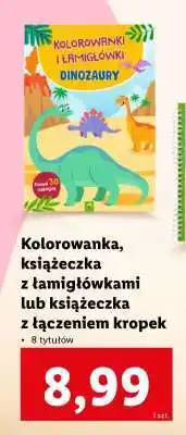 Lidl Kolorowanka, książeczka z łamigłówkami lub książeczka z łączeniem kropek oferta