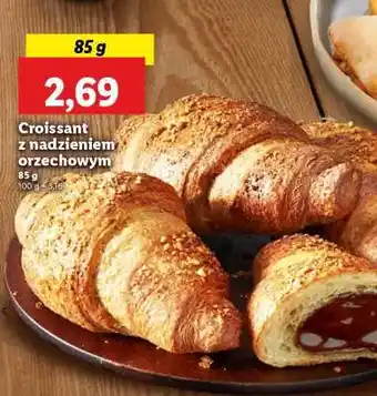 Lidl Croissant z nadzieniem orzechowym oferta