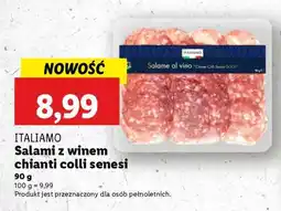 Lidl ITALIAMO Salami z winem chianti colli senesi oferta