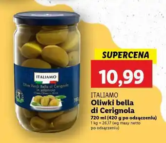 Lidl ITALIAMO Oliwki Bella di Cerignola oferta