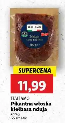 Lidl ITALIAMO Pikantna włoska kiełbasa nduja oferta