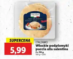 Lidl ITALIAMO Włoskie podpłomyki puccia alla salentina oferta
