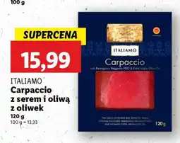 Lidl ITALIAMO Carpaccio z serem i oliwą z oliwek oferta