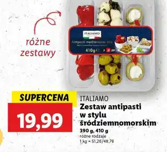 Lidl ITALIAMO Zestaw antipasti w stylu śródziemnomorskim oferta