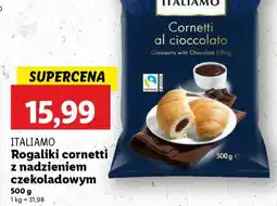Lidl ITALIAMO Rogaliki cornetti z nadzieniem czekoladowym oferta