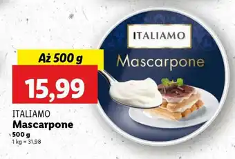 Lidl ITALIAMO Mascarpone oferta