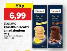 Lidl ITALIAMO Ciastka biscotti z nadzieniem oferta