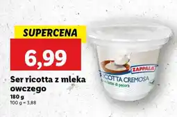 Lidl Ser ricotta z mleka owczego oferta