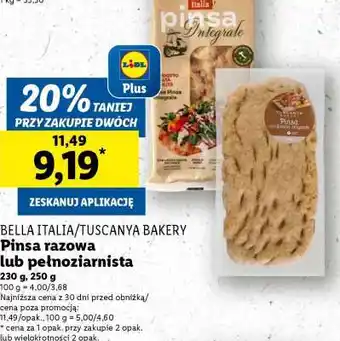 Lidl Pinsa razowa lub pełnoziarnista oferta