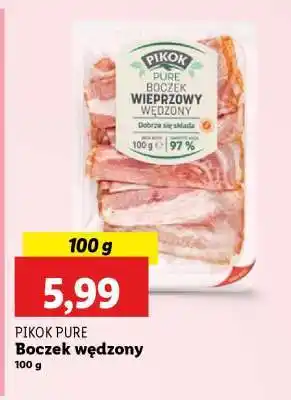 Lidl PIKOK PURE Boczek wędzony oferta