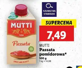 Lidl MUTTI Passata pomidorowa oferta