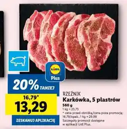 Lidl Karkówka, 5 plastrów oferta